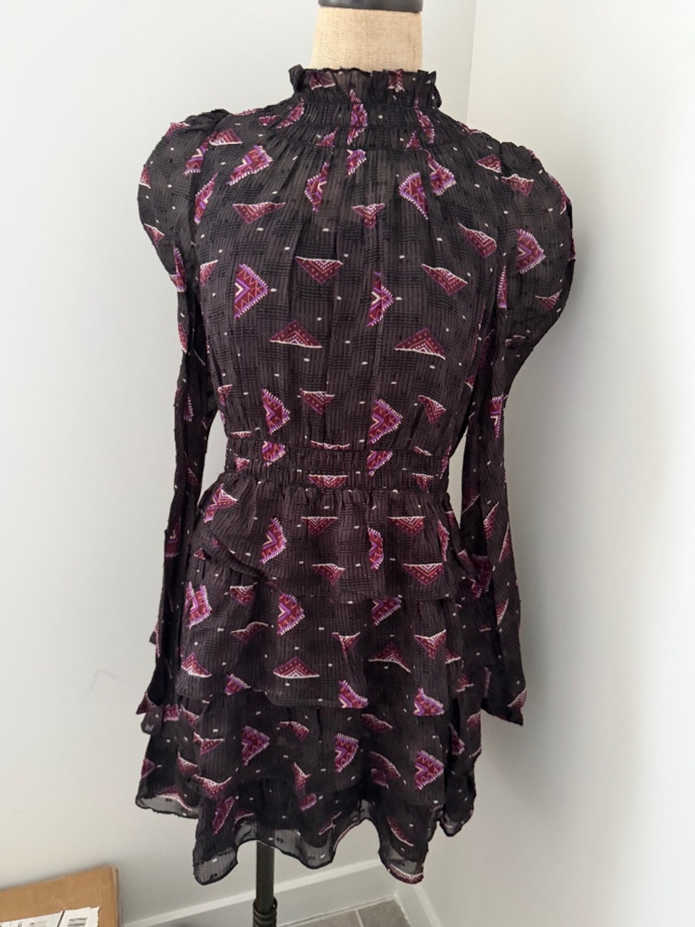 Ba&sh Catia Dress in Carbon Size 2